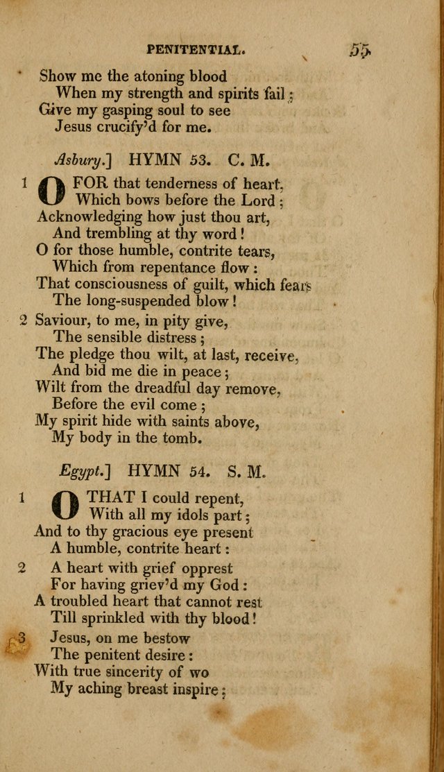 A Collection of Hymns for the Use of the Methodist Episcopal Church: Principally from the Collection of the Rev. John Wesley. M. A. page 60