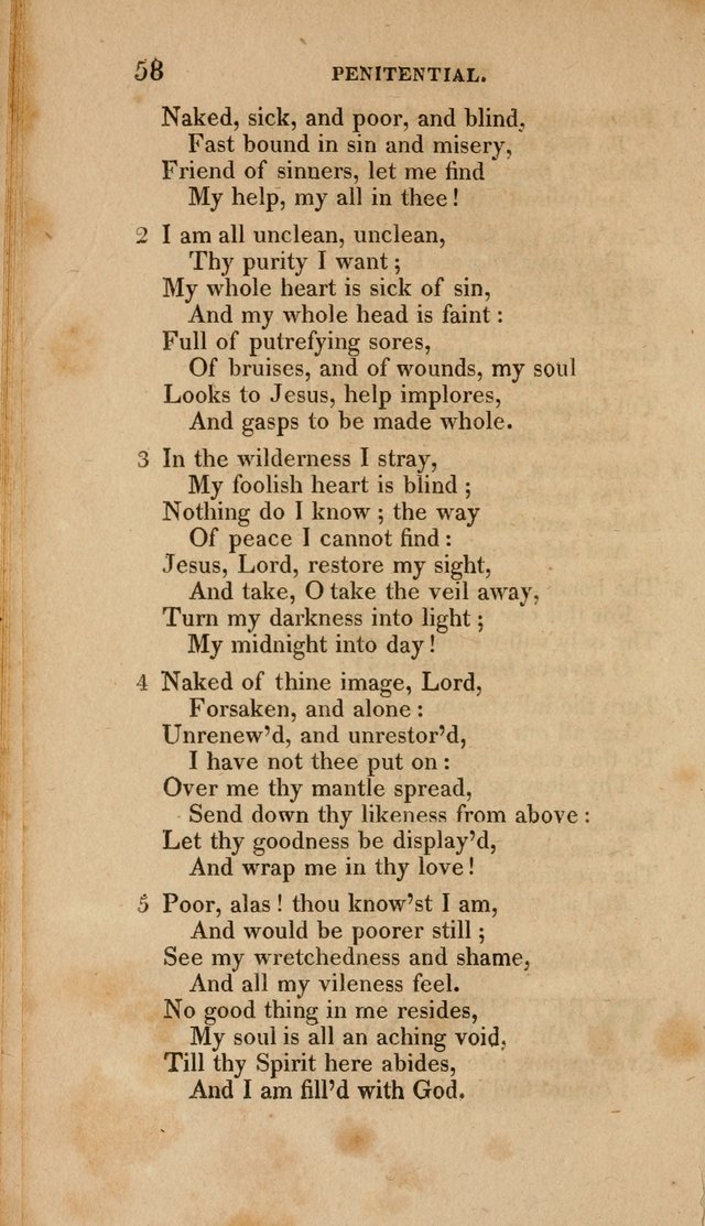 A Collection of Hymns for the Use of the Methodist Episcopal Church: Principally from the Collection of the Rev. John Wesley. M. A. page 63