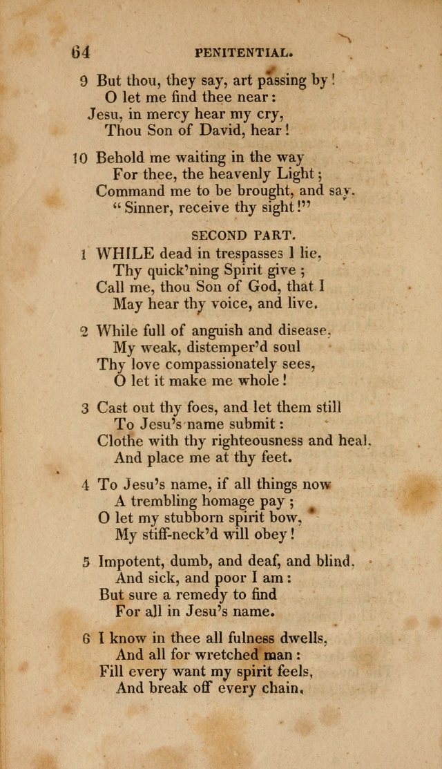 A Collection of Hymns for the Use of the Methodist Episcopal Church: Principally from the Collection of the Rev. John Wesley. M. A. page 69