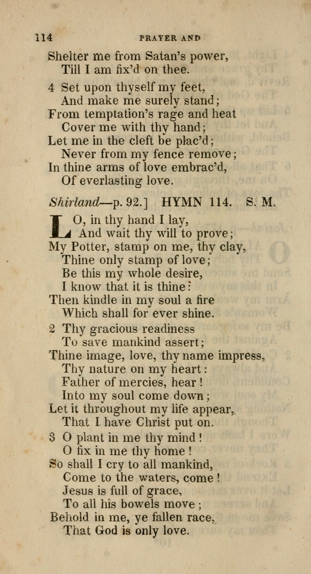 A Collection of Hymns for the Use of the Methodist Episcopal Church: principally from the collection of  Rev. John Wesley, M. A., late fellow of Lincoln College, Oxford; with... (Rev. & corr.) page 114