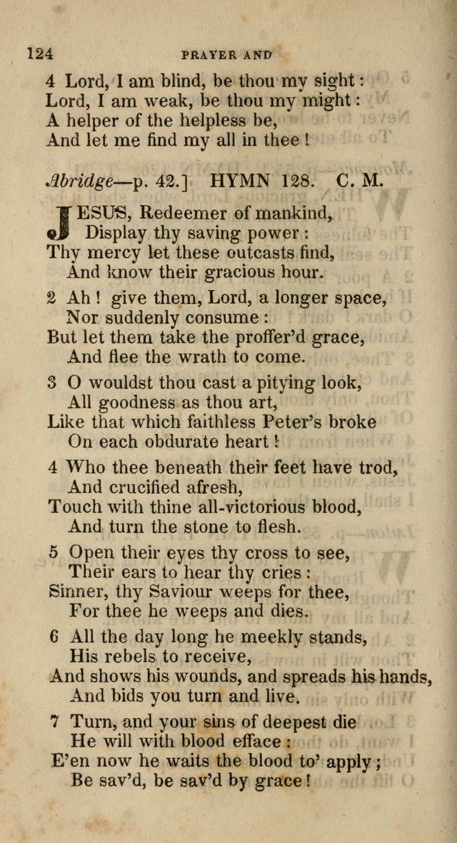 A Collection of Hymns for the Use of the Methodist Episcopal Church: principally from the collection of  Rev. John Wesley, M. A., late fellow of Lincoln College, Oxford; with... (Rev. & corr.) page 124