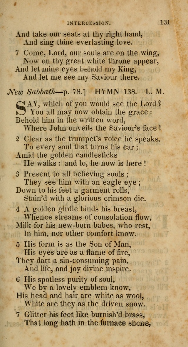 A Collection of Hymns for the Use of the Methodist Episcopal Church: principally from the collection of  Rev. John Wesley, M. A., late fellow of Lincoln College, Oxford; with... (Rev. & corr.) page 131