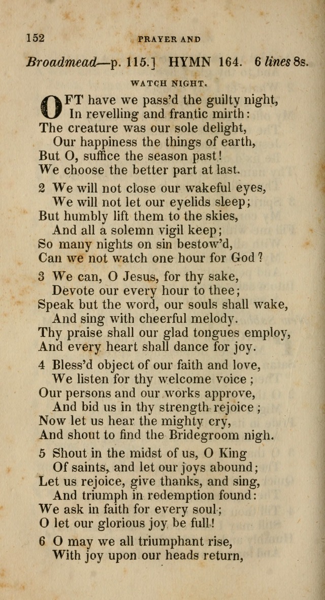 A Collection of Hymns for the Use of the Methodist Episcopal Church: principally from the collection of  Rev. John Wesley, M. A., late fellow of Lincoln College, Oxford; with... (Rev. & corr.) page 152