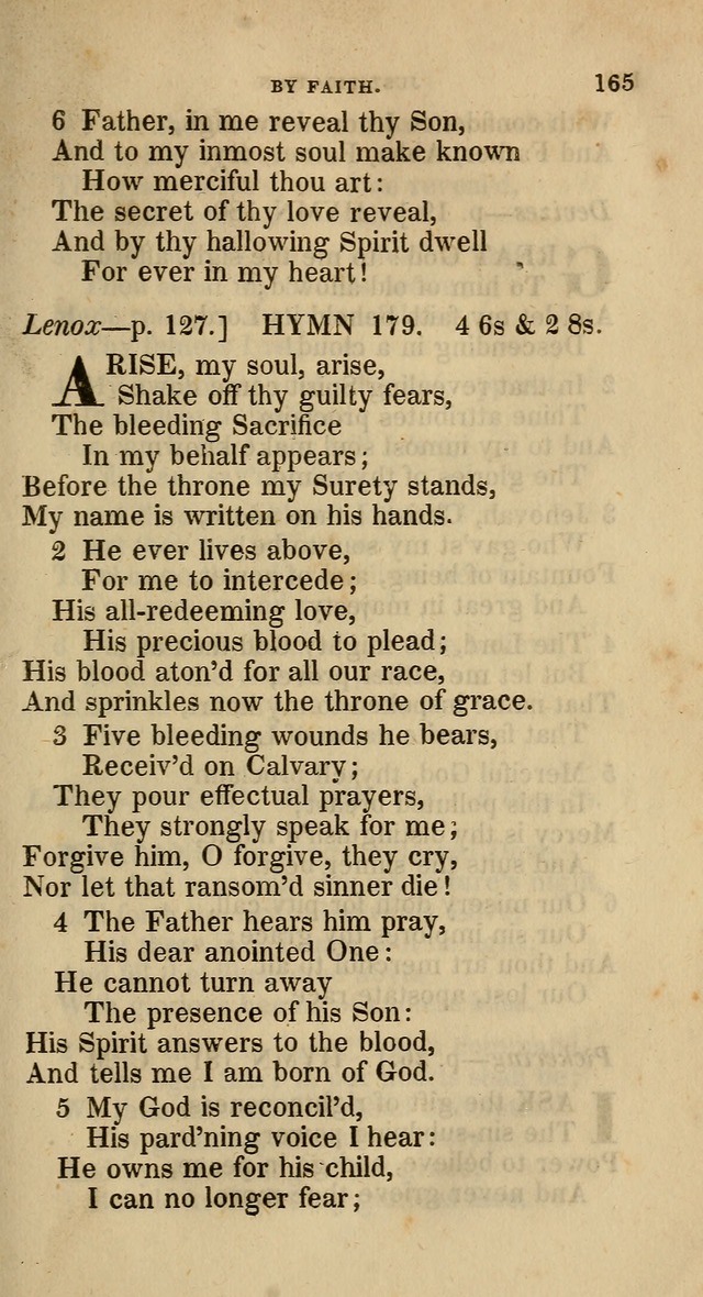 A Collection of Hymns for the Use of the Methodist Episcopal Church: principally from the collection of  Rev. John Wesley, M. A., late fellow of Lincoln College, Oxford; with... (Rev. & corr.) page 165