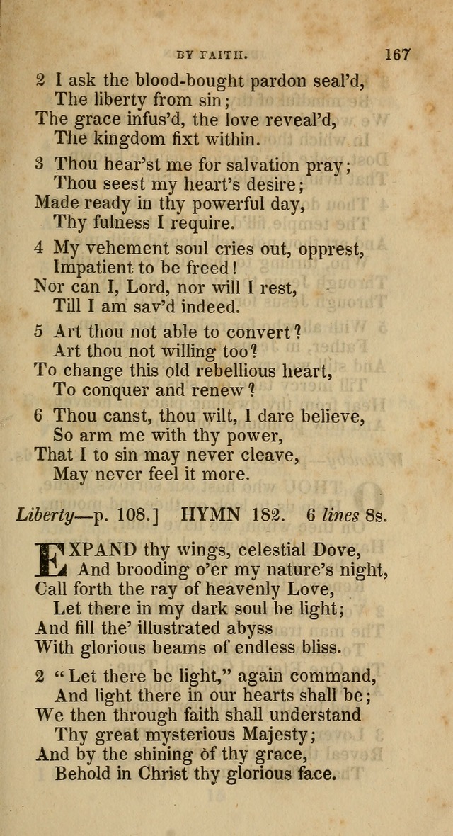 A Collection of Hymns for the Use of the Methodist Episcopal Church: principally from the collection of  Rev. John Wesley, M. A., late fellow of Lincoln College, Oxford; with... (Rev. & corr.) page 167