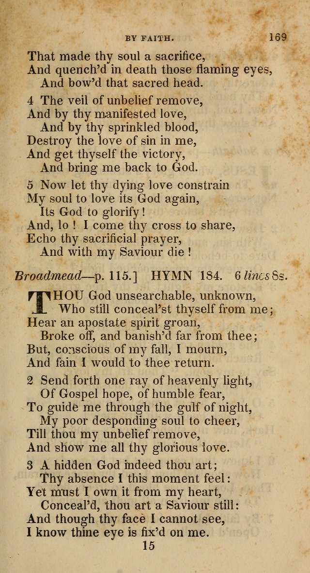 A Collection of Hymns for the Use of the Methodist Episcopal Church: principally from the collection of  Rev. John Wesley, M. A., late fellow of Lincoln College, Oxford; with... (Rev. & corr.) page 169