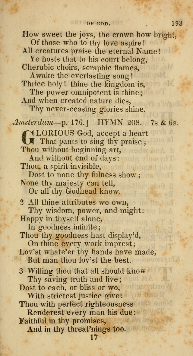 A Collection of Hymns for the Use of the Methodist Episcopal Church: principally from the collection of  Rev. John Wesley, M. A., late fellow of Lincoln College, Oxford; with... (Rev. & corr.) page 193