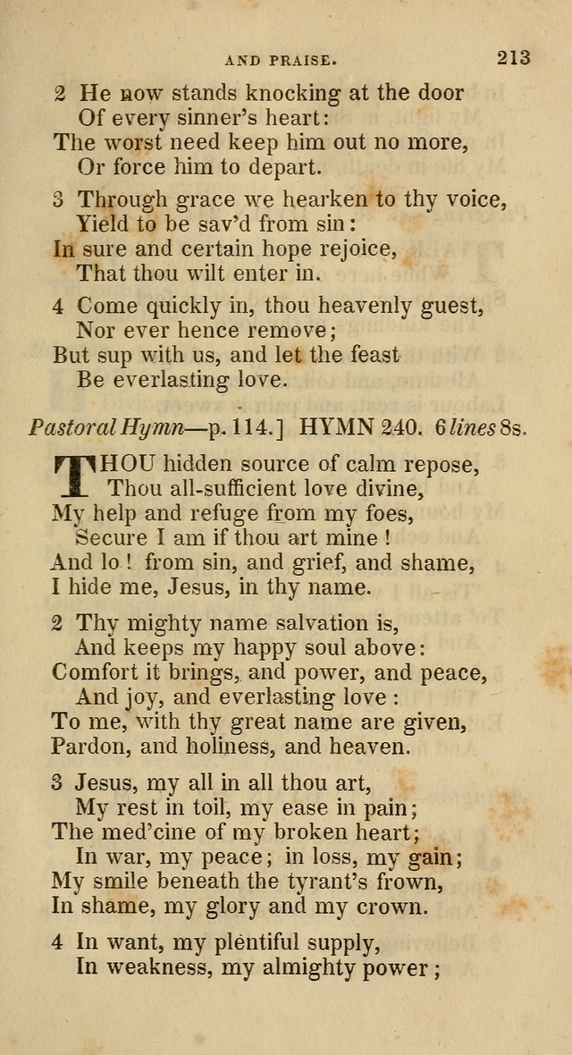 A Collection of Hymns for the Use of the Methodist Episcopal Church: principally from the collection of  Rev. John Wesley, M. A., late fellow of Lincoln College, Oxford; with... (Rev. & corr.) page 213