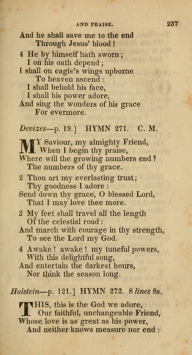 A Collection of Hymns for the Use of the Methodist Episcopal Church: principally from the collection of  Rev. John Wesley, M. A., late fellow of Lincoln College, Oxford; with... (Rev. & corr.) page 237