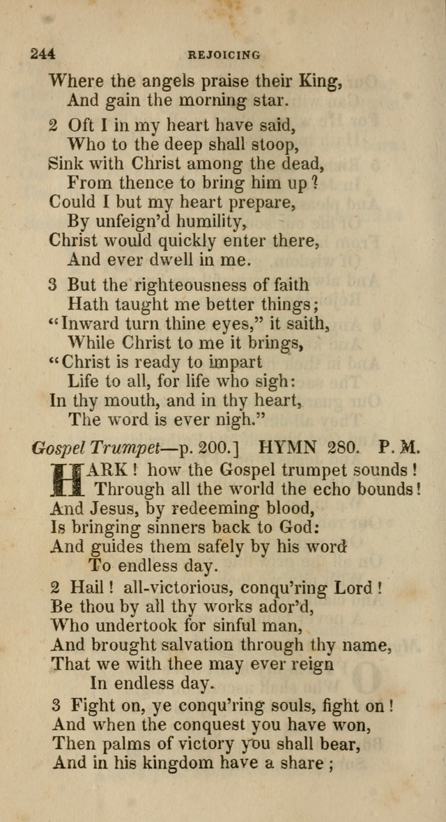 A Collection of Hymns for the Use of the Methodist Episcopal Church: principally from the collection of  Rev. John Wesley, M. A., late fellow of Lincoln College, Oxford; with... (Rev. & corr.) page 244