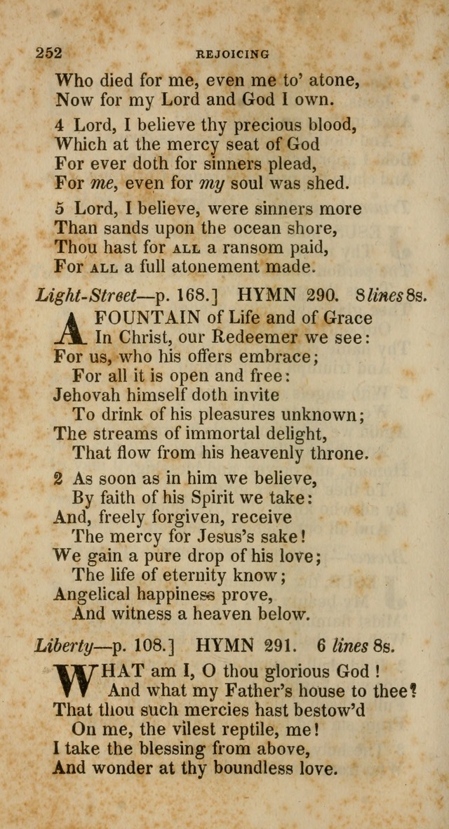 A Collection of Hymns for the Use of the Methodist Episcopal Church: principally from the collection of  Rev. John Wesley, M. A., late fellow of Lincoln College, Oxford; with... (Rev. & corr.) page 252