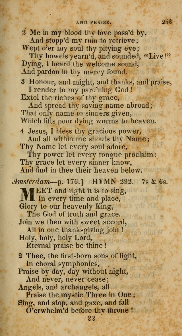 A Collection of Hymns for the Use of the Methodist Episcopal Church: principally from the collection of  Rev. John Wesley, M. A., late fellow of Lincoln College, Oxford; with... (Rev. & corr.) page 253