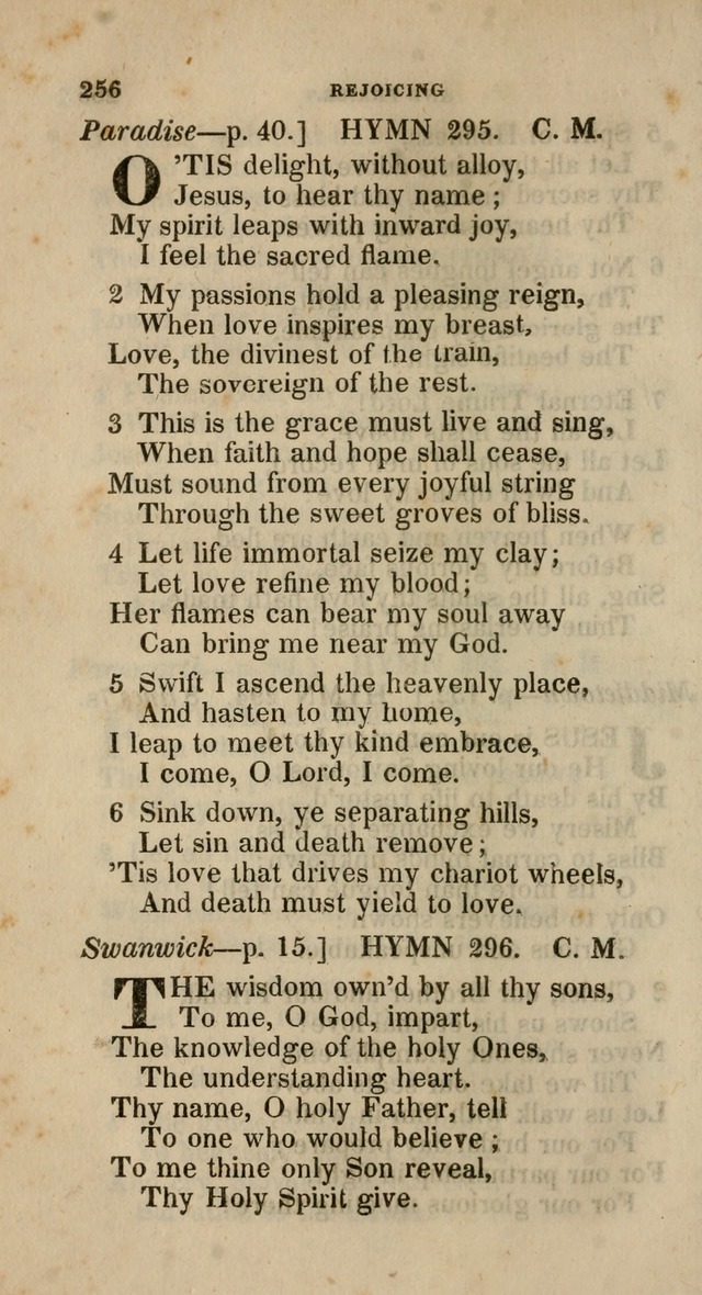 A Collection of Hymns for the Use of the Methodist Episcopal Church: principally from the collection of  Rev. John Wesley, M. A., late fellow of Lincoln College, Oxford; with... (Rev. & corr.) page 256