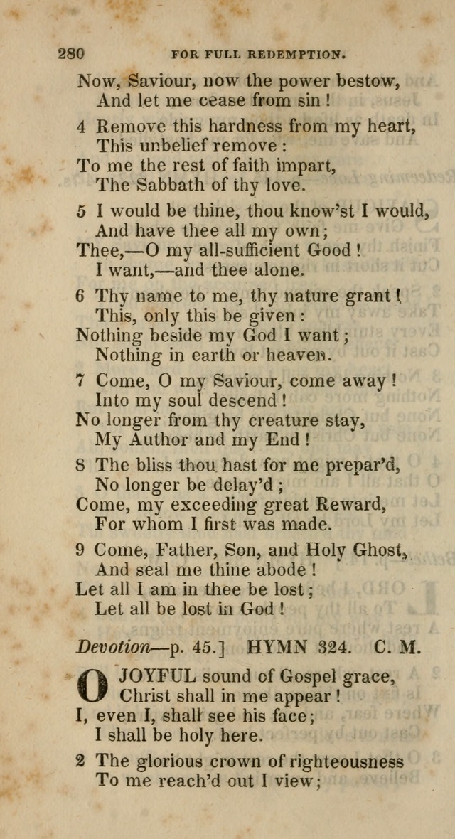 A Collection of Hymns for the Use of the Methodist Episcopal Church: principally from the collection of  Rev. John Wesley, M. A., late fellow of Lincoln College, Oxford; with... (Rev. & corr.) page 280