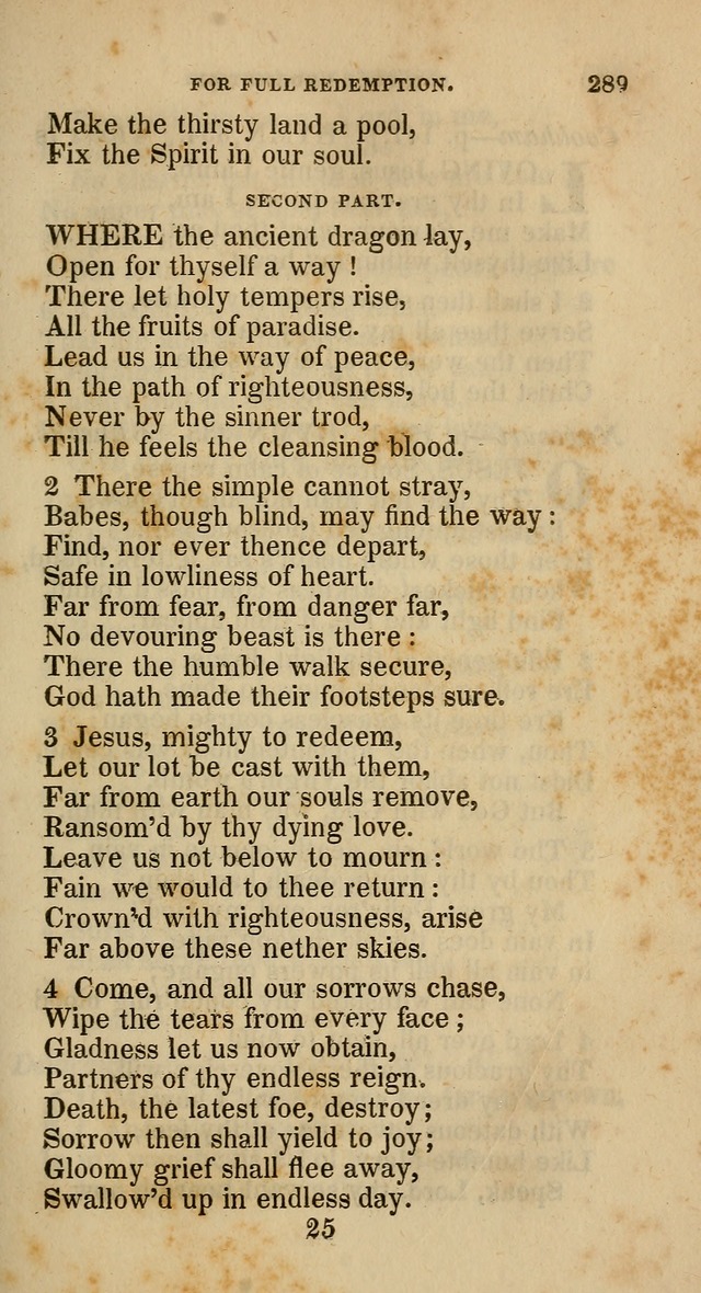 A Collection of Hymns for the Use of the Methodist Episcopal Church: principally from the collection of  Rev. John Wesley, M. A., late fellow of Lincoln College, Oxford; with... (Rev. & corr.) page 289