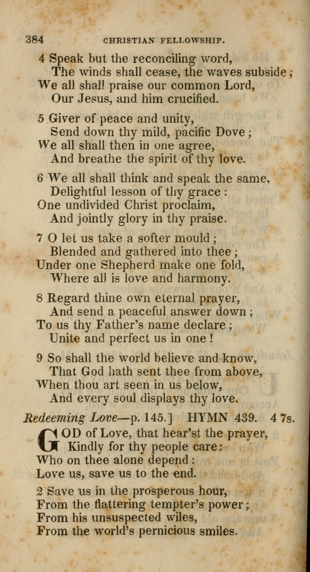 A Collection of Hymns for the Use of the Methodist Episcopal Church: principally from the collection of  Rev. John Wesley, M. A., late fellow of Lincoln College, Oxford; with... (Rev. & corr.) page 384