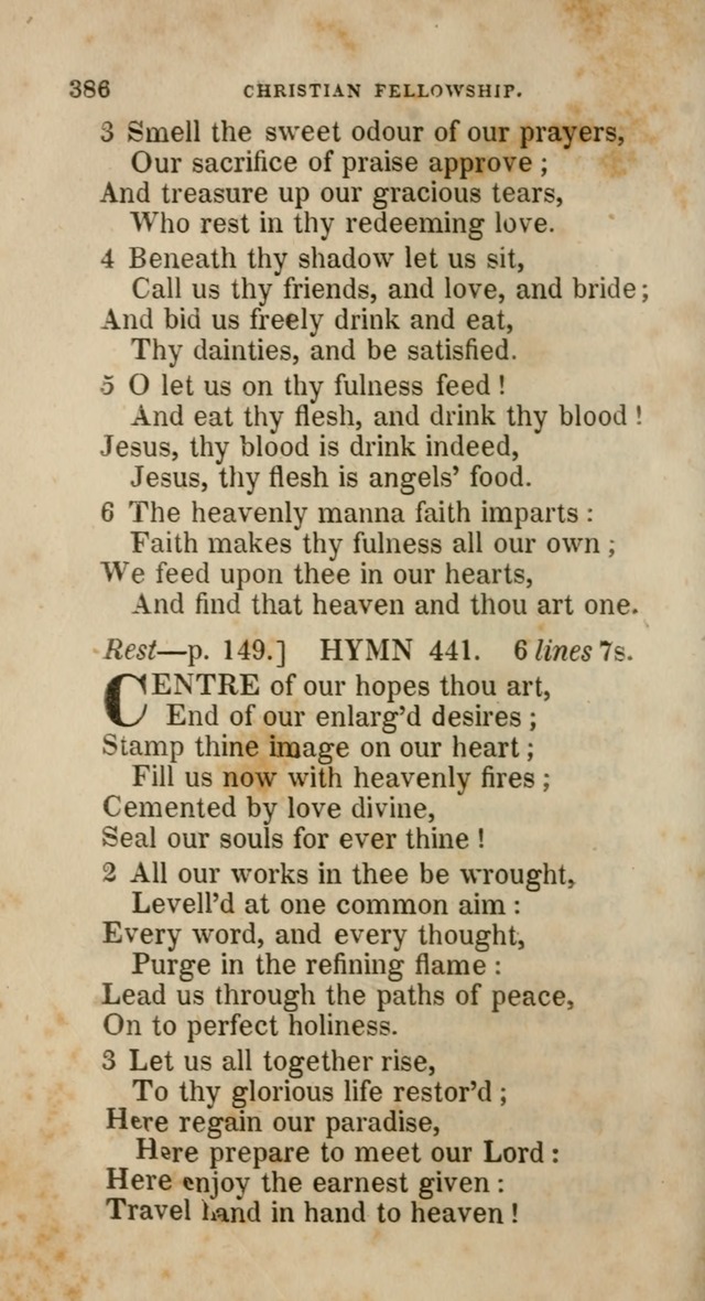 A Collection of Hymns for the Use of the Methodist Episcopal Church: principally from the collection of  Rev. John Wesley, M. A., late fellow of Lincoln College, Oxford; with... (Rev. & corr.) page 386