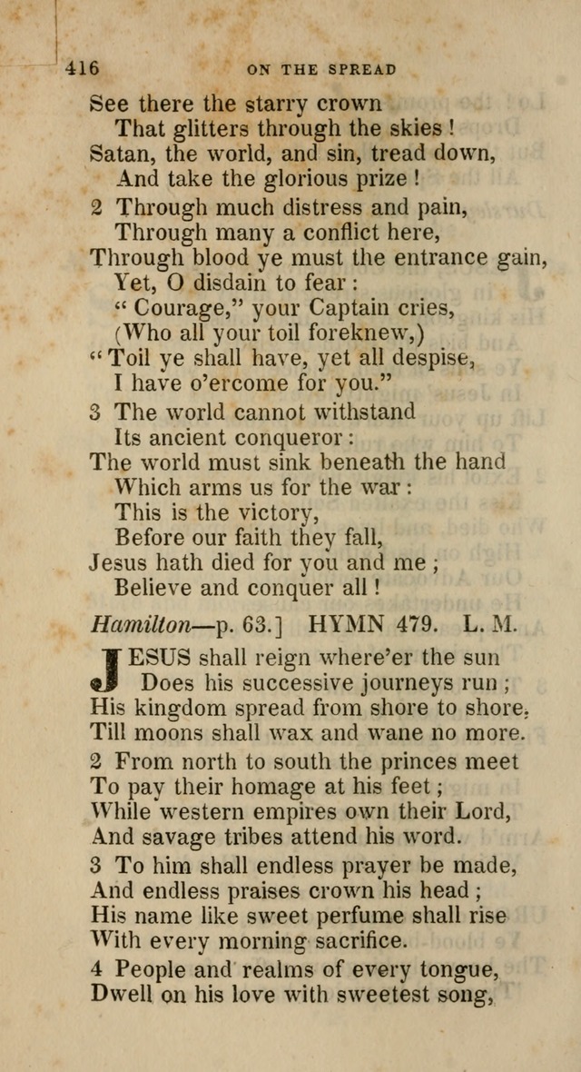 A Collection of Hymns for the Use of the Methodist Episcopal Church: principally from the collection of  Rev. John Wesley, M. A., late fellow of Lincoln College, Oxford; with... (Rev. & corr.) page 416