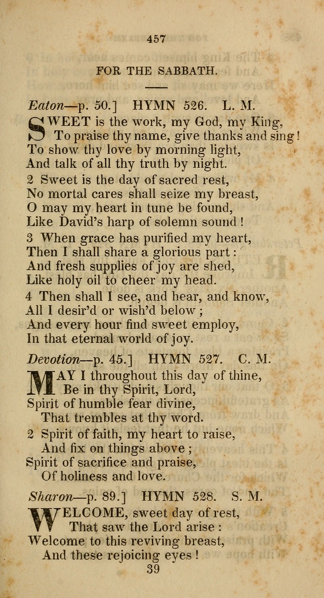 A Collection of Hymns for the Use of the Methodist Episcopal Church: principally from the collection of  Rev. John Wesley, M. A., late fellow of Lincoln College, Oxford; with... (Rev. & corr.) page 457