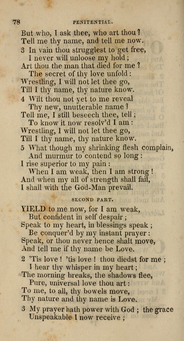 A Collection of Hymns for the Use of the Methodist Episcopal Church: principally from the collection of  Rev. John Wesley, M. A., late fellow of Lincoln College, Oxford; with... (Rev. & corr.) page 78