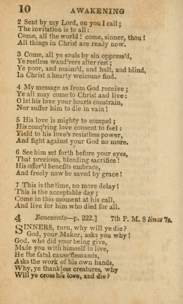 A Collection of Hymns: for the use of the Methodist Episcopal Church, principally from the collection of the Rev. John Wesley, A. M., late fellow of Lincoln College..(Rev. and corr. with a supplement) page 10