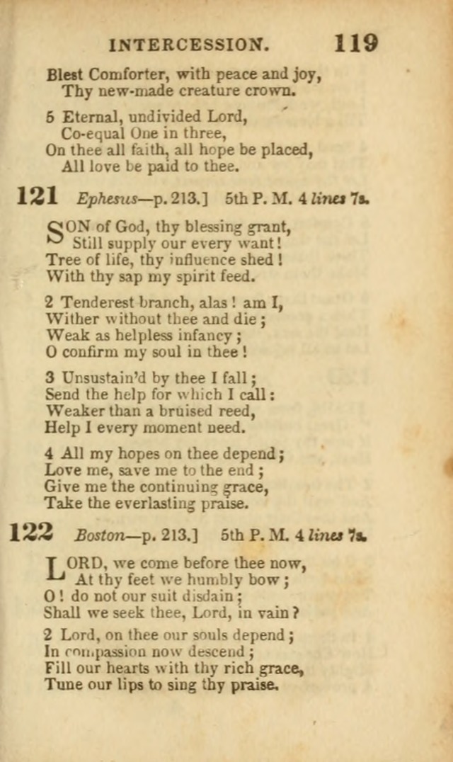 A Collection of Hymns: for the use of the Methodist Episcopal Church, principally from the collection of the Rev. John Wesley, A. M., late fellow of Lincoln College..(Rev. and corr. with a supplement) page 121