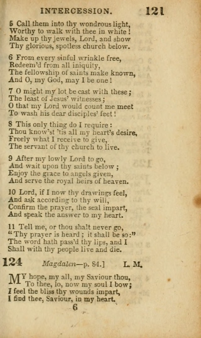 A Collection of Hymns: for the use of the Methodist Episcopal Church, principally from the collection of the Rev. John Wesley, A. M., late fellow of Lincoln College..(Rev. and corr. with a supplement) page 123