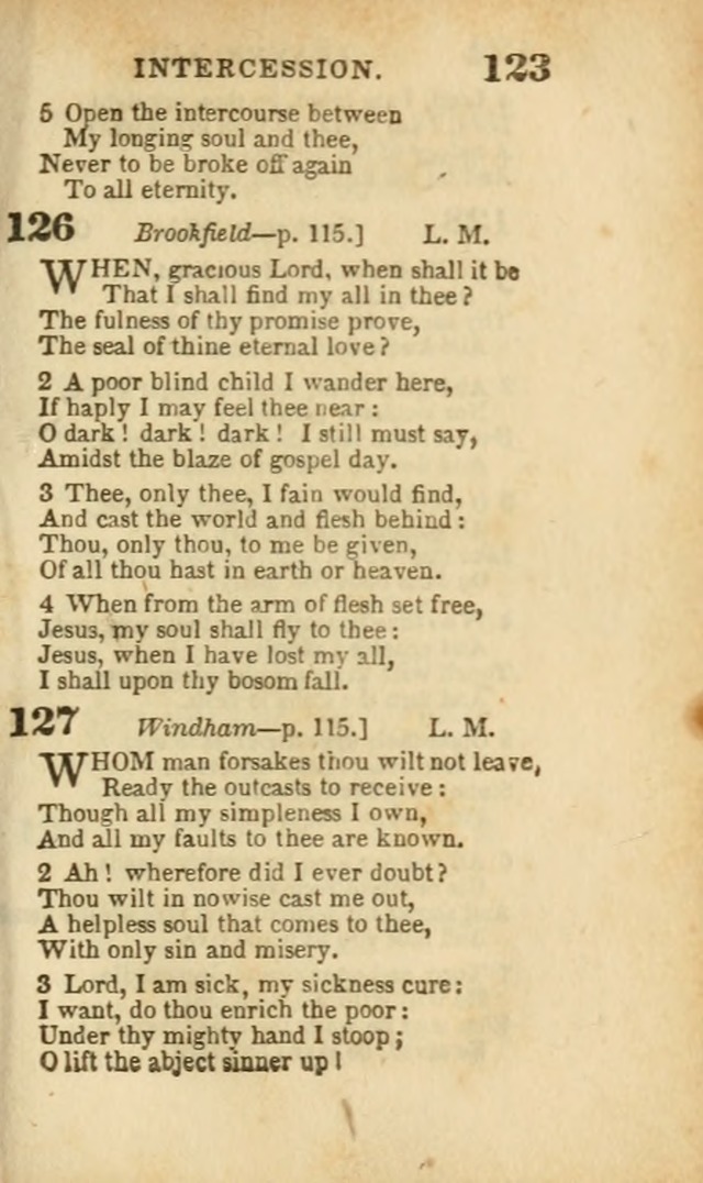 A Collection of Hymns: for the use of the Methodist Episcopal Church, principally from the collection of the Rev. John Wesley, A. M., late fellow of Lincoln College..(Rev. and corr. with a supplement) page 125