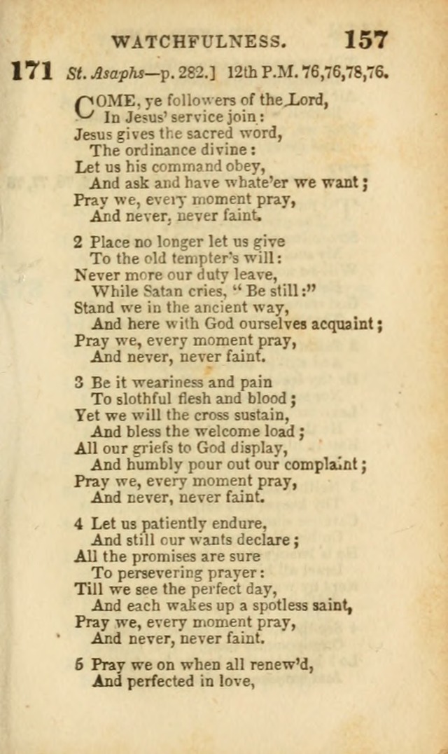 A Collection of Hymns: for the use of the Methodist Episcopal Church, principally from the collection of the Rev. John Wesley, A. M., late fellow of Lincoln College..(Rev. and corr. with a supplement) page 159