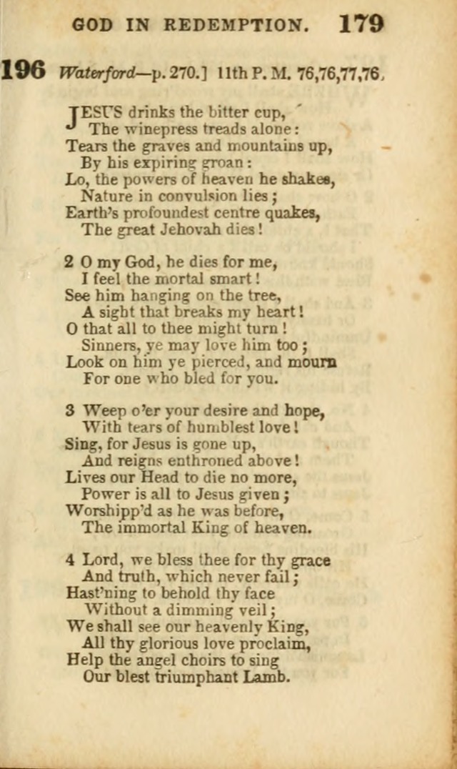 A Collection of Hymns: for the use of the Methodist Episcopal Church, principally from the collection of the Rev. John Wesley, A. M., late fellow of Lincoln College..(Rev. and corr. with a supplement) page 181