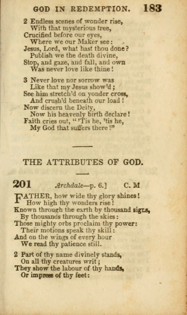 A Collection of Hymns: for the use of the Methodist Episcopal Church, principally from the collection of the Rev. John Wesley, A. M., late fellow of Lincoln College..(Rev. and corr. with a supplement) page 185