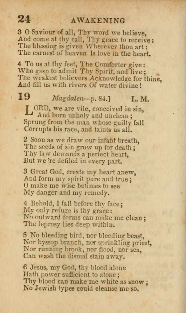 A Collection of Hymns: for the use of the Methodist Episcopal Church, principally from the collection of the Rev. John Wesley, A. M., late fellow of Lincoln College..(Rev. and corr. with a supplement) page 24