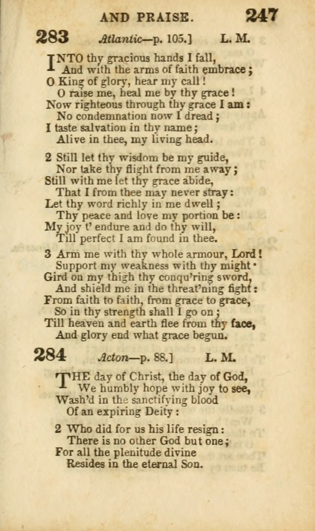 A Collection of Hymns: for the use of the Methodist Episcopal Church, principally from the collection of the Rev. John Wesley, A. M., late fellow of Lincoln College..(Rev. and corr. with a supplement) page 249