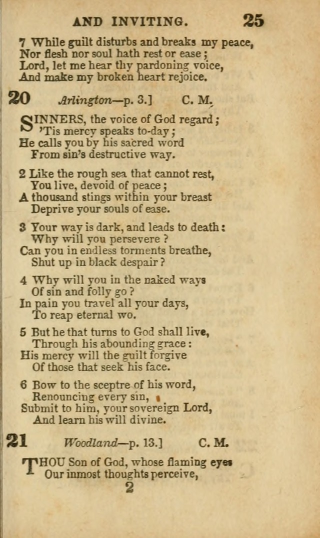 A Collection of Hymns: for the use of the Methodist Episcopal Church, principally from the collection of the Rev. John Wesley, A. M., late fellow of Lincoln College..(Rev. and corr. with a supplement) page 25