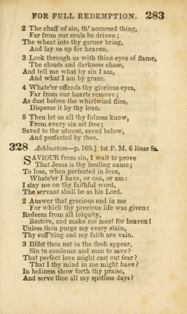 A Collection of Hymns: for the use of the Methodist Episcopal Church, principally from the collection of the Rev. John Wesley, A. M., late fellow of Lincoln College..(Rev. and corr. with a supplement) page 285