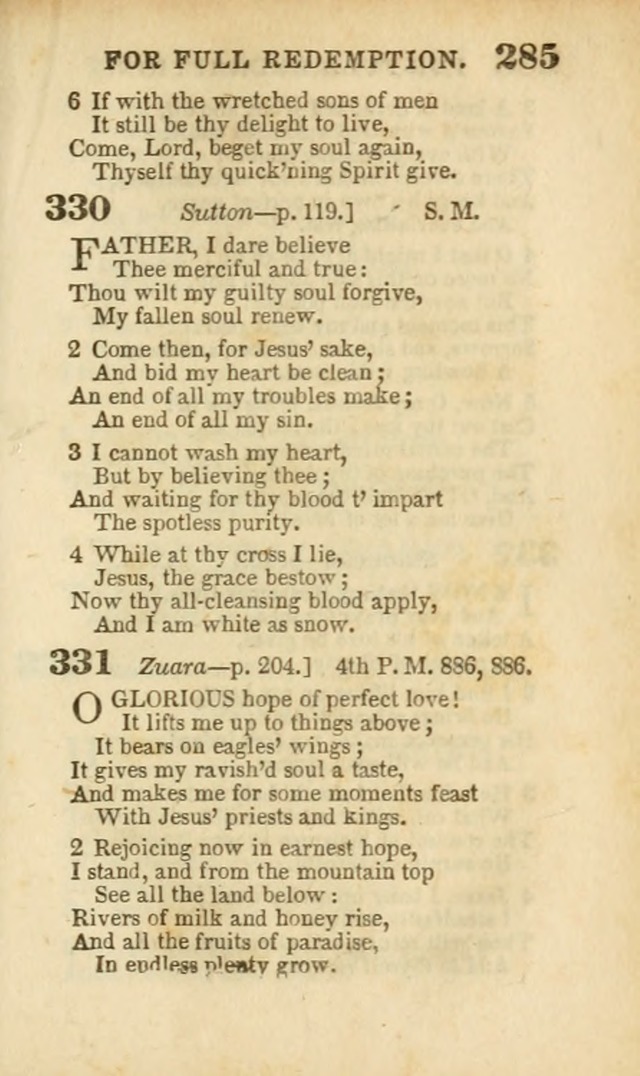 A Collection of Hymns: for the use of the Methodist Episcopal Church, principally from the collection of the Rev. John Wesley, A. M., late fellow of Lincoln College..(Rev. and corr. with a supplement) page 287