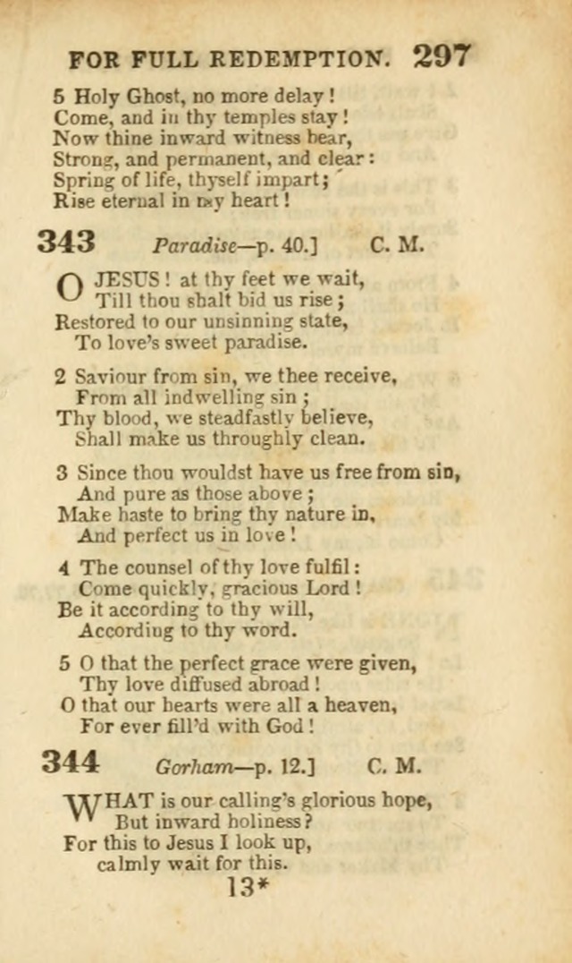 A Collection of Hymns: for the use of the Methodist Episcopal Church, principally from the collection of the Rev. John Wesley, A. M., late fellow of Lincoln College..(Rev. and corr. with a supplement) page 299