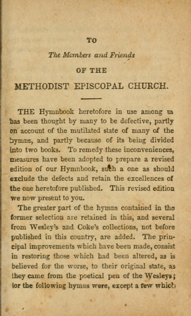 A Collection of Hymns: for the use of the Methodist Episcopal Church, principally from the collection of the Rev. John Wesley, A. M., late fellow of Lincoln College..(Rev. and corr. with a supplement) page 3