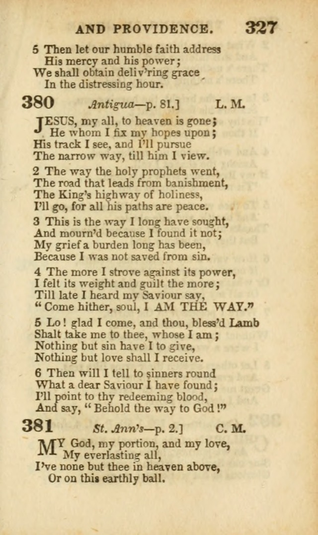 A Collection of Hymns: for the use of the Methodist Episcopal Church, principally from the collection of the Rev. John Wesley, A. M., late fellow of Lincoln College..(Rev. and corr. with a supplement) page 329