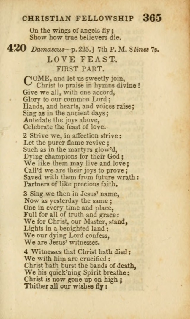 A Collection of Hymns: for the use of the Methodist Episcopal Church, principally from the collection of the Rev. John Wesley, A. M., late fellow of Lincoln College..(Rev. and corr. with a supplement) page 367