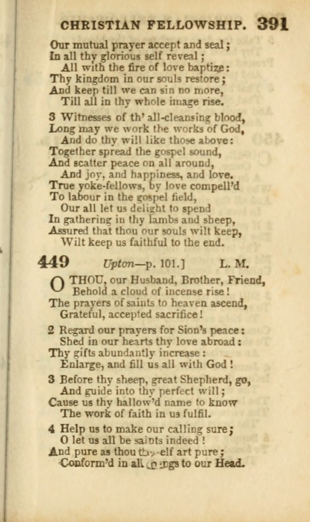 A Collection of Hymns: for the use of the Methodist Episcopal Church, principally from the collection of the Rev. John Wesley, A. M., late fellow of Lincoln College..(Rev. and corr. with a supplement) page 393