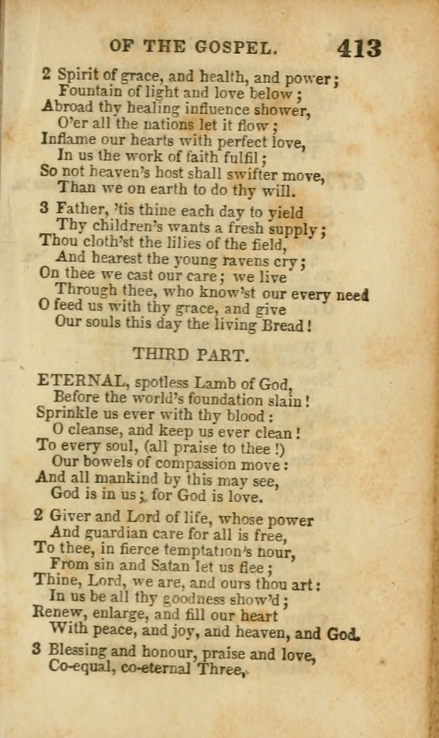 A Collection of Hymns: for the use of the Methodist Episcopal Church, principally from the collection of the Rev. John Wesley, A. M., late fellow of Lincoln College..(Rev. and corr. with a supplement) page 415