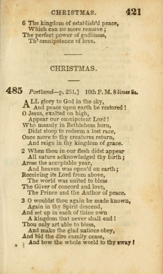 A Collection of Hymns: for the use of the Methodist Episcopal Church, principally from the collection of the Rev. John Wesley, A. M., late fellow of Lincoln College..(Rev. and corr. with a supplement) page 423