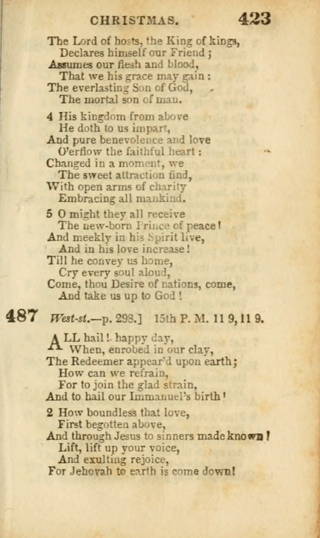 A Collection of Hymns: for the use of the Methodist Episcopal Church, principally from the collection of the Rev. John Wesley, A. M., late fellow of Lincoln College..(Rev. and corr. with a supplement) page 425