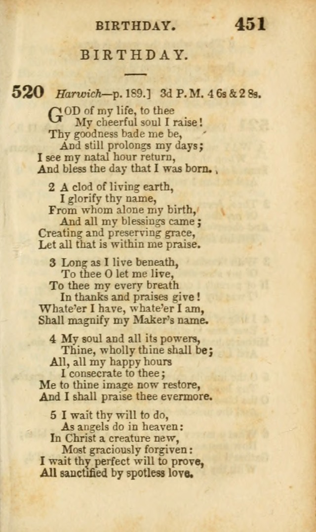 A Collection of Hymns: for the use of the Methodist Episcopal Church, principally from the collection of the Rev. John Wesley, A. M., late fellow of Lincoln College..(Rev. and corr. with a supplement) page 453