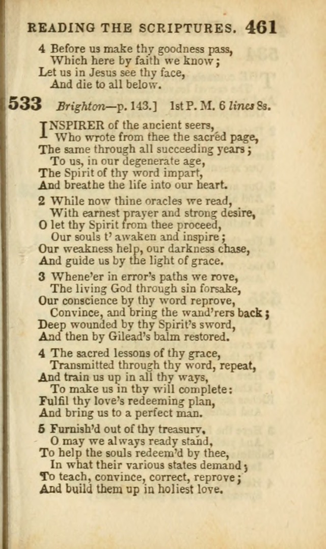 A Collection of Hymns: for the use of the Methodist Episcopal Church, principally from the collection of the Rev. John Wesley, A. M., late fellow of Lincoln College..(Rev. and corr. with a supplement) page 463