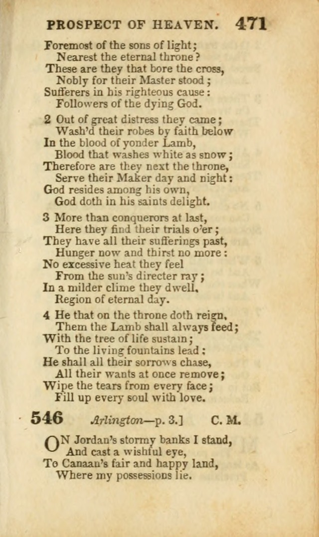 A Collection of Hymns: for the use of the Methodist Episcopal Church, principally from the collection of the Rev. John Wesley, A. M., late fellow of Lincoln College..(Rev. and corr. with a supplement) page 473