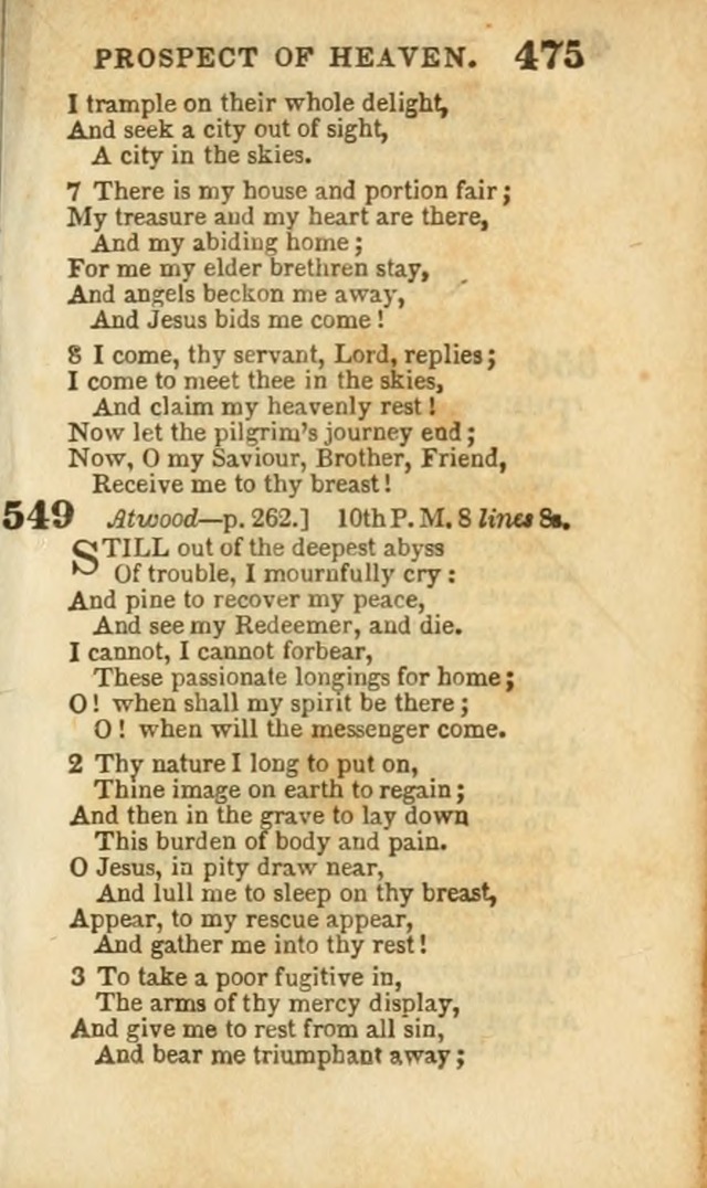 A Collection of Hymns: for the use of the Methodist Episcopal Church, principally from the collection of the Rev. John Wesley, A. M., late fellow of Lincoln College..(Rev. and corr. with a supplement) page 477