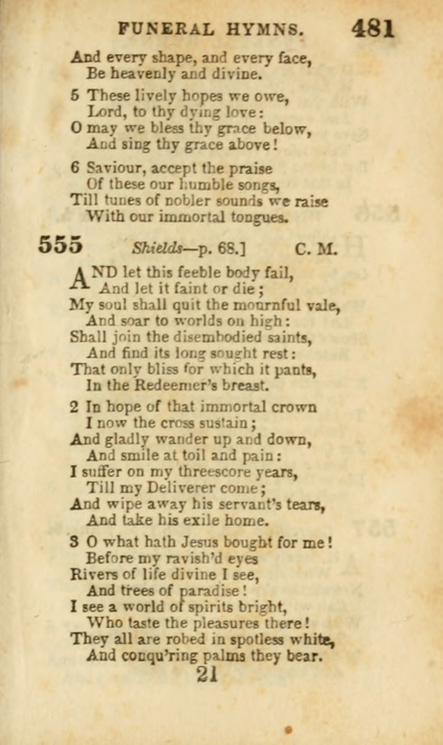 A Collection of Hymns: for the use of the Methodist Episcopal Church, principally from the collection of the Rev. John Wesley, A. M., late fellow of Lincoln College..(Rev. and corr. with a supplement) page 483