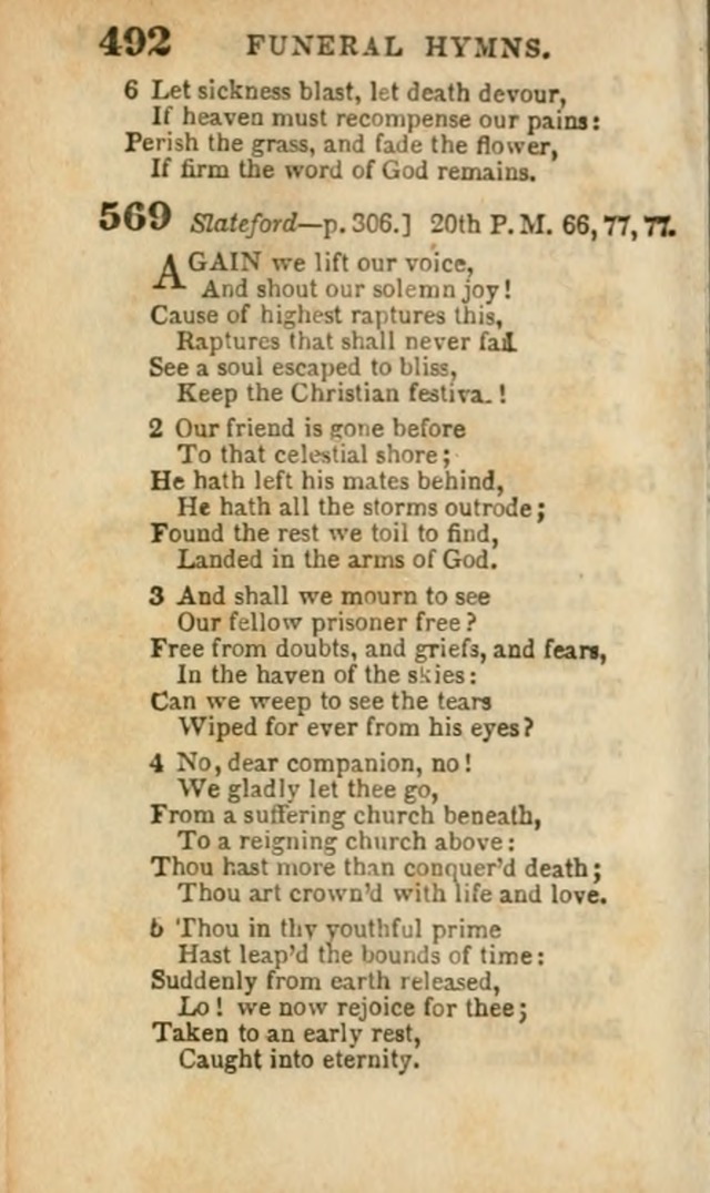 A Collection of Hymns: for the use of the Methodist Episcopal Church, principally from the collection of the Rev. John Wesley, A. M., late fellow of Lincoln College..(Rev. and corr. with a supplement) page 494